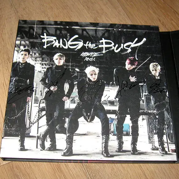백퍼센트(100%) 친필싸인 CD - 미니 2집 Bang The Bush