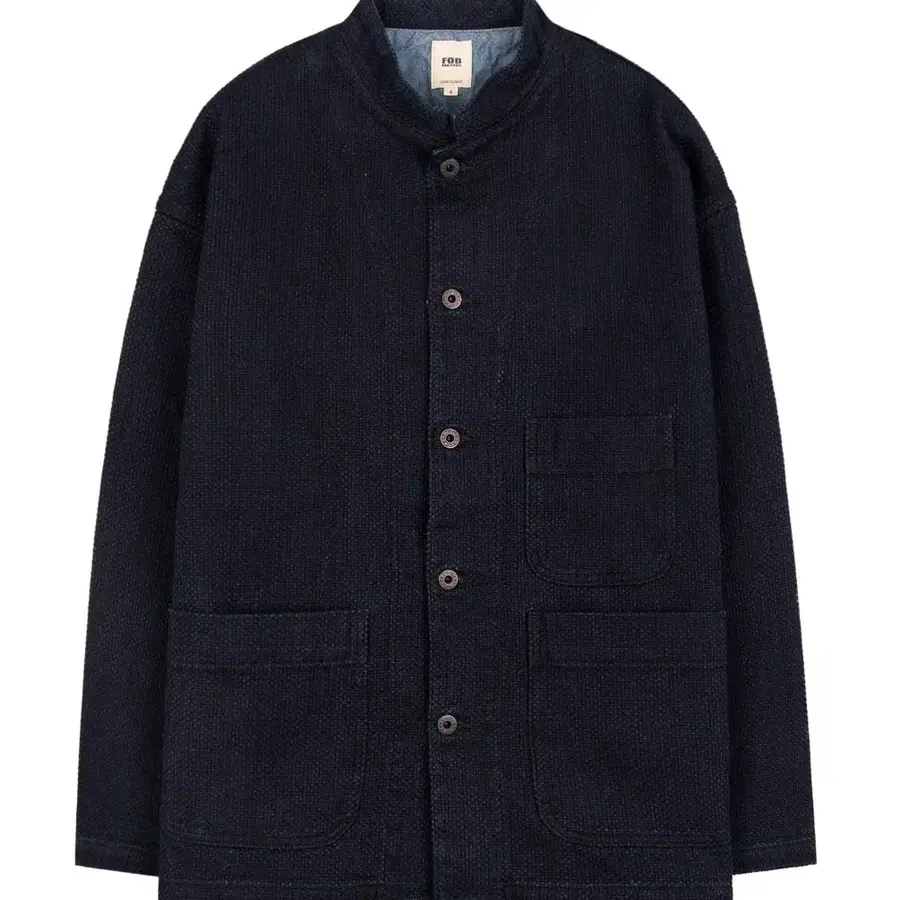 [F.O.B FACTORY] F2468 INDIGO SASHIKO JACKET (INDIGO)