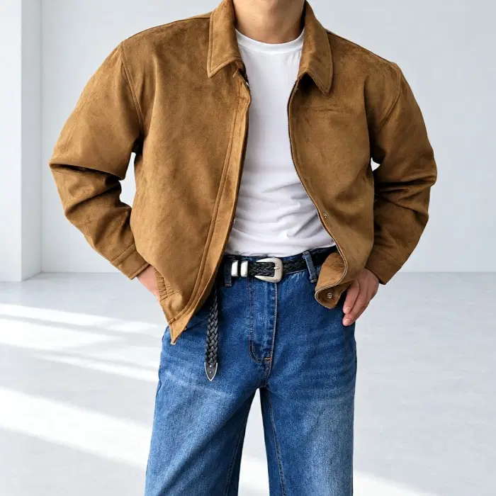 남자 카라 스웨이드 자켓 3컬러