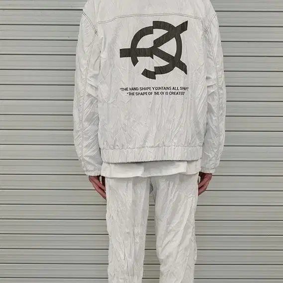 OY 오와이 PLEATED 자켓 화이트