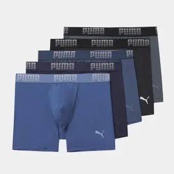 퓨마 남성 미드 박서브리프 5매입