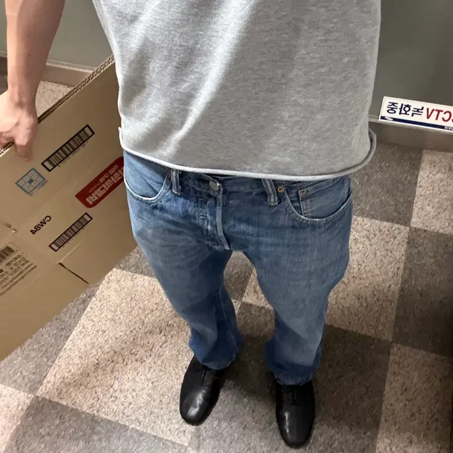 32 Levis 리바이스501 블랭크탭 데님팬츠