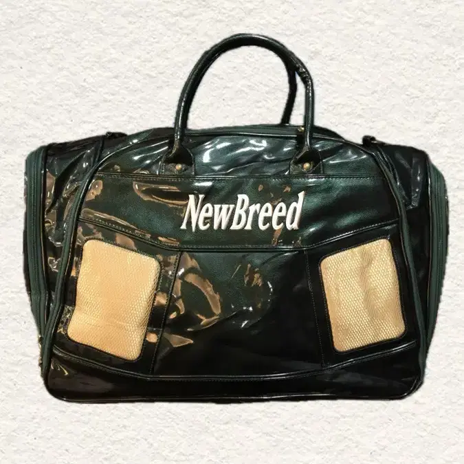 DUNLOP 90s-00s NewBreed Green Patent Leather Duffel Bag