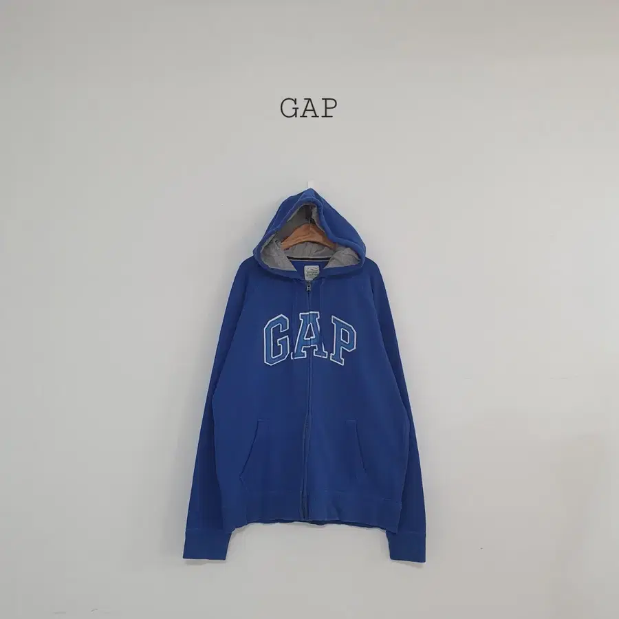 No.26092005 GAP 빅로고 후드 집업 블루