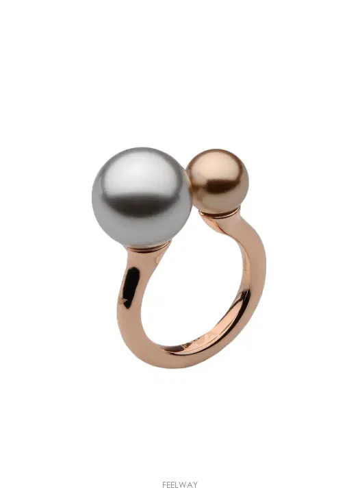 Emporio Armani rose wine with pearls