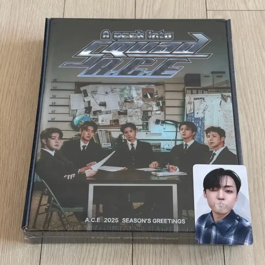 에이스 2025 시즌그리팅 시그 + 강유찬 메이크스타 풍선껌 특전 포카