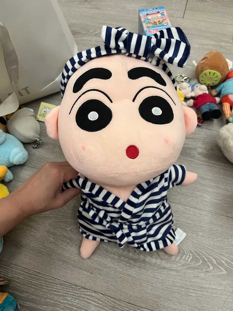 짱구 목욕가운 중형 인형
