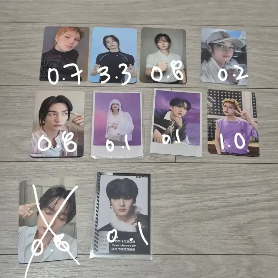 스트레이키즈 포카 스키즈 포카 방찬 리노 창빈 현진 한 필릭스 승민 아이엔 양도