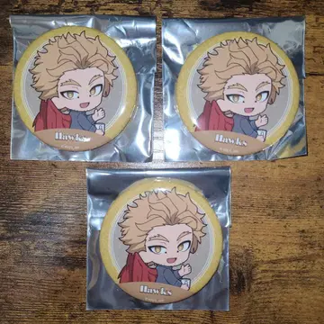 나의 히어로 아카데미아 animate cafe 캔뱃지 호크스 3점 세트