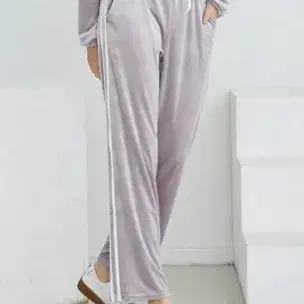 벨벳 트레이닝 바지 라벤더 s
