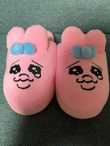 빤쮸토끼 슬리퍼 룸슈즈 핑크