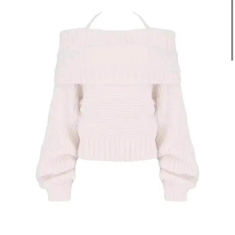 클리시어 오프숄더 니트 Palette off-shoulder ribbon knit, pink