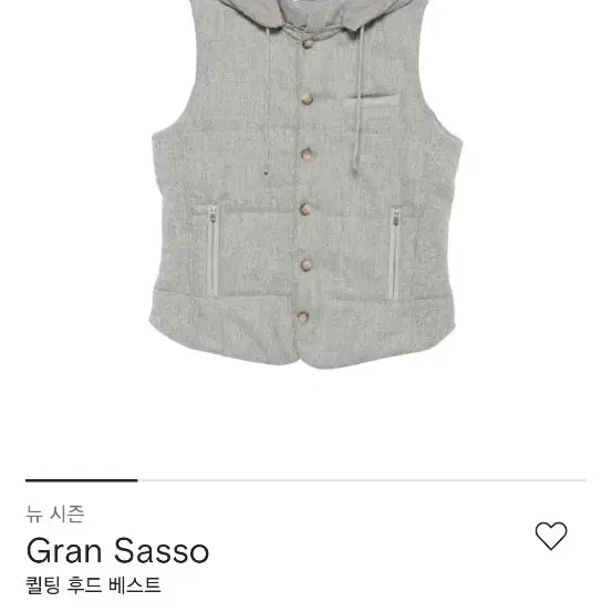 GRAN SASSO의 후드 패딩 조끼