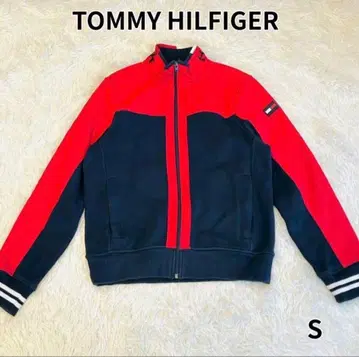 TOMMY HILFIGER 나일론 저지 아우터 S 빨간색 네이비