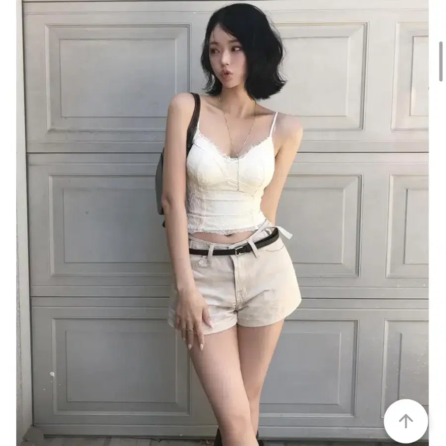 멜팅블루 로우라이즈 숏팬츠