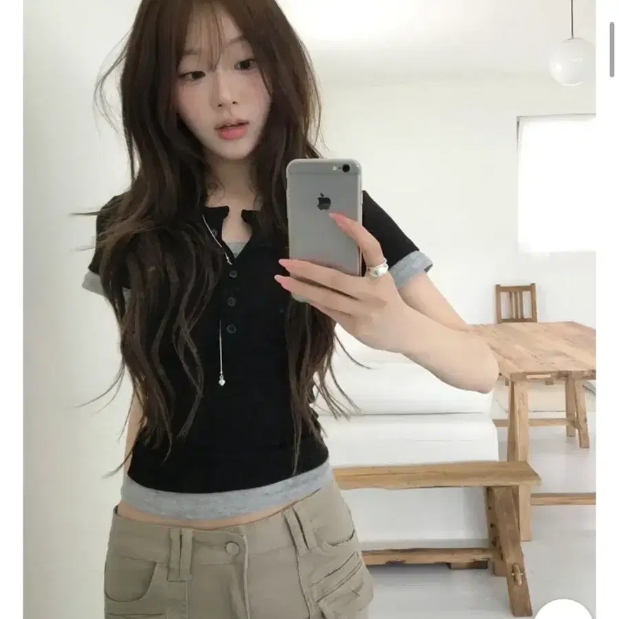 미니포에 레이어드 버튼탑