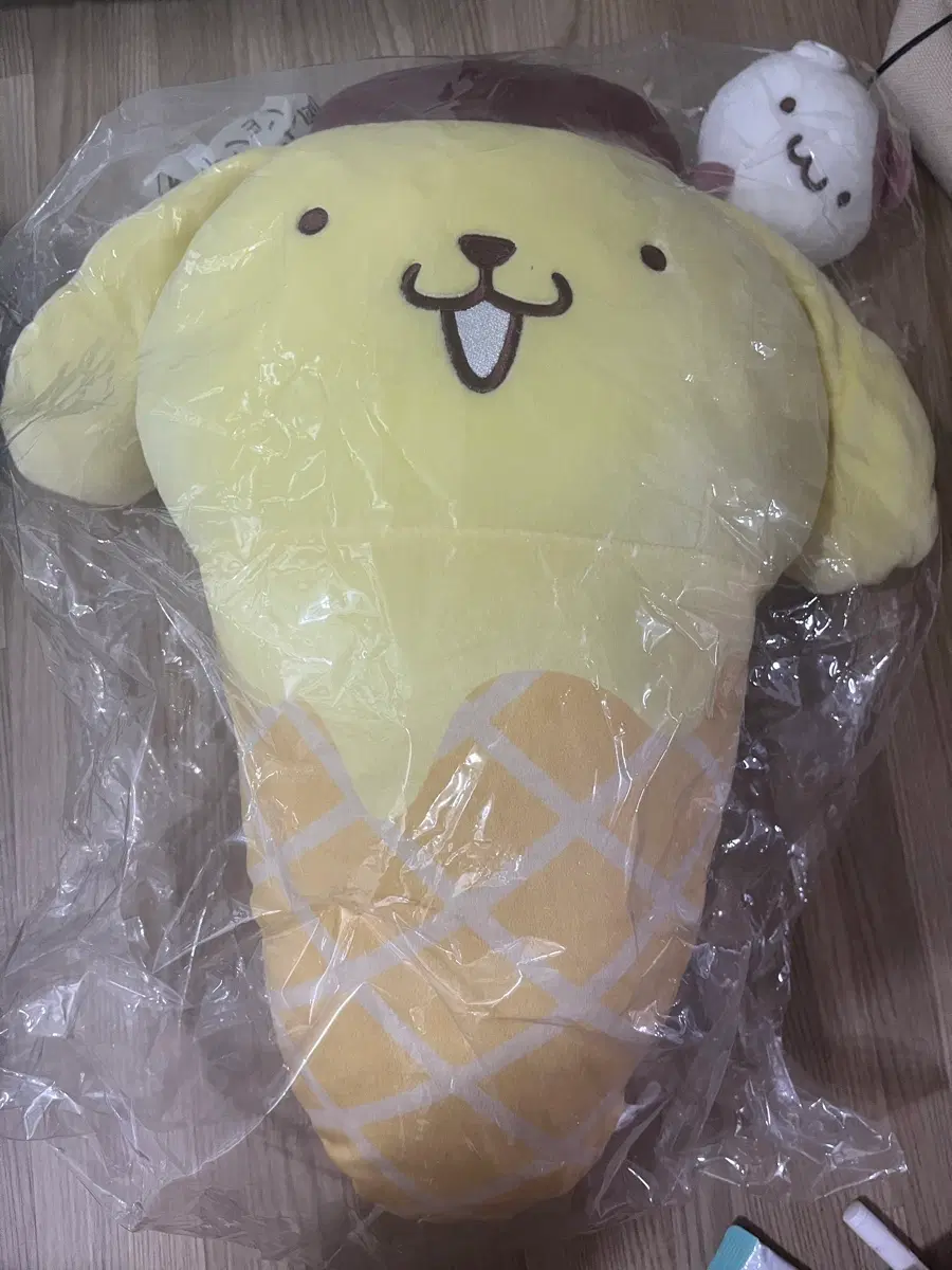 (미개봉) 아타리쿠지 2등상 폼폼푸린/산리오 폼폼푸린 아이스크림 인형