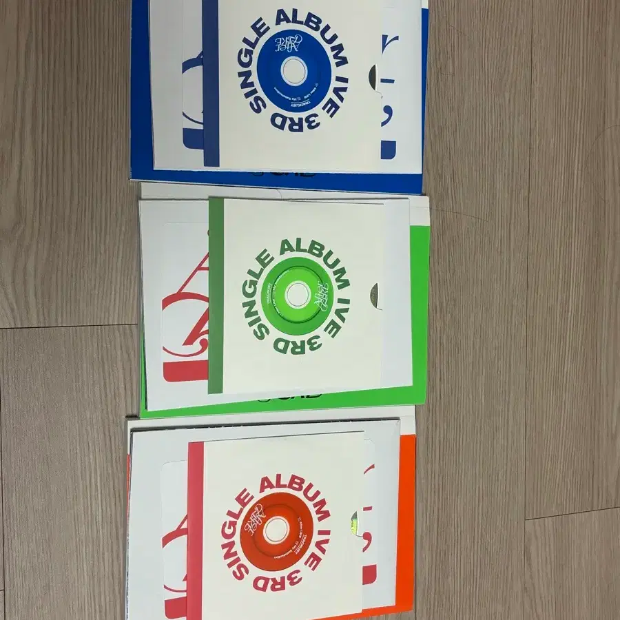 아이브 IVE 3집 싱글 앨범 블루 그린 오렌지 (포카포함)