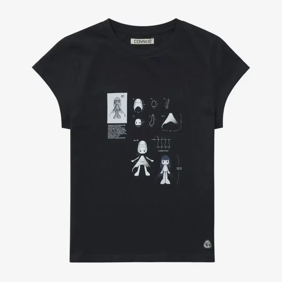 코이세이오 LEGNA T-SHIRT CHARCOAL