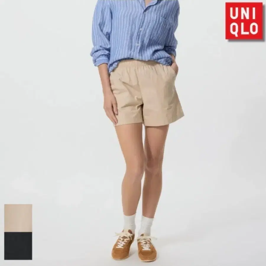 유니클로 코튼 이지 밴딩 숏팬츠 M사이즈