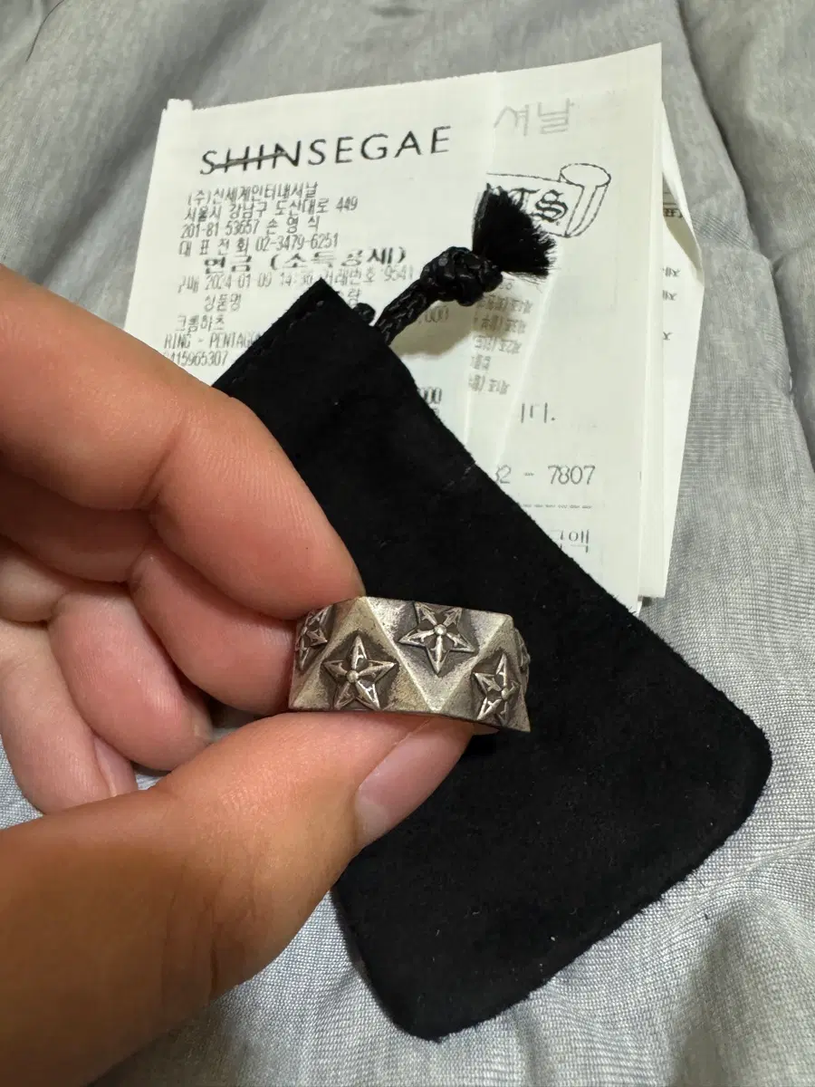 크롬하츠 펜타곤스타 반지 US10
