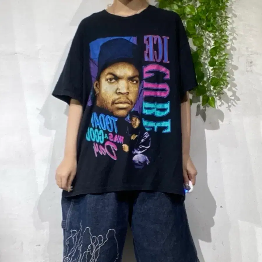미국 빈티지 아이스 큐브 Ice Cube 'Today Was A Good Day' 힙합 그래픽 티셔츠 L