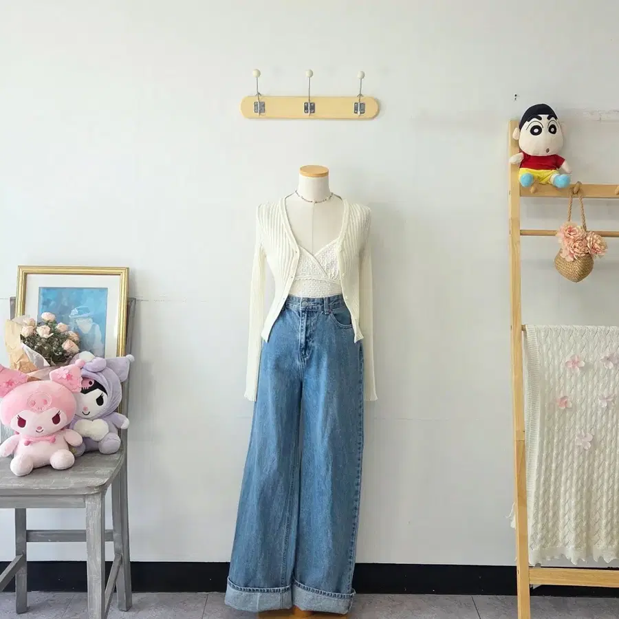 빈티지 만원샵 8세컨즈 심플 청바지 데님 팬츠