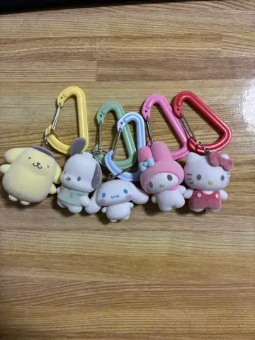 산리오 컬러풀 카라비너 마스코트 참 컴플리트 세트