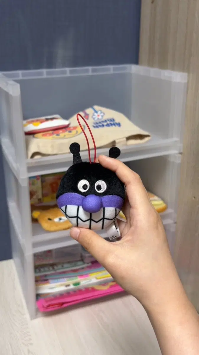 세균맨 얼굴 인형 키링