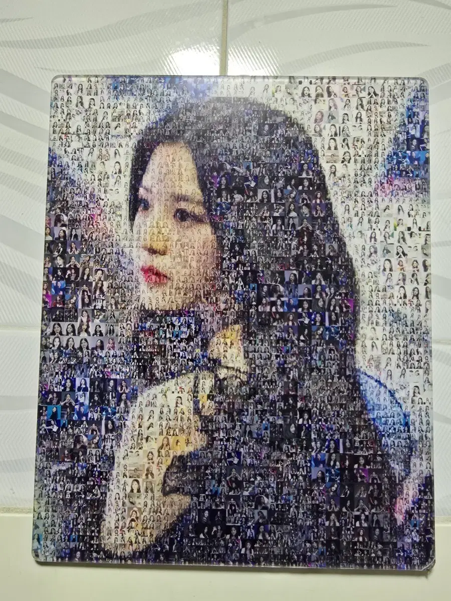 연예인 장원영 사진 모자이크 액자