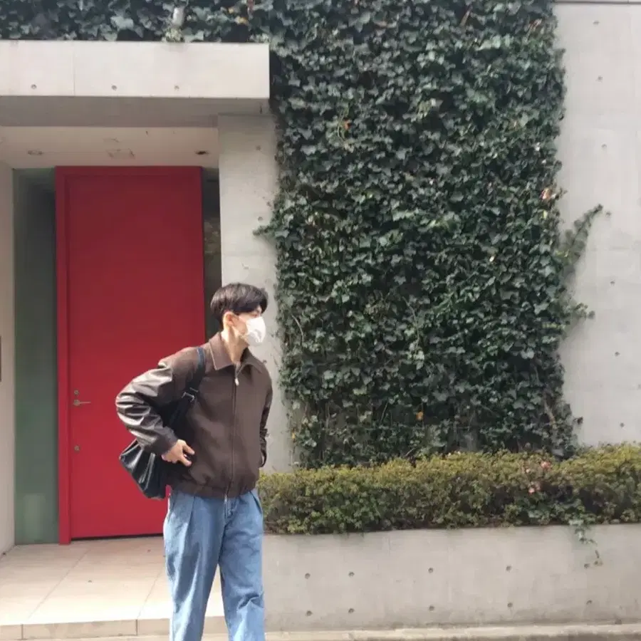 라퍼지스토어 울리치 버핑레더 오버핏 바시티 자켓 브라운 m사이즈 판매