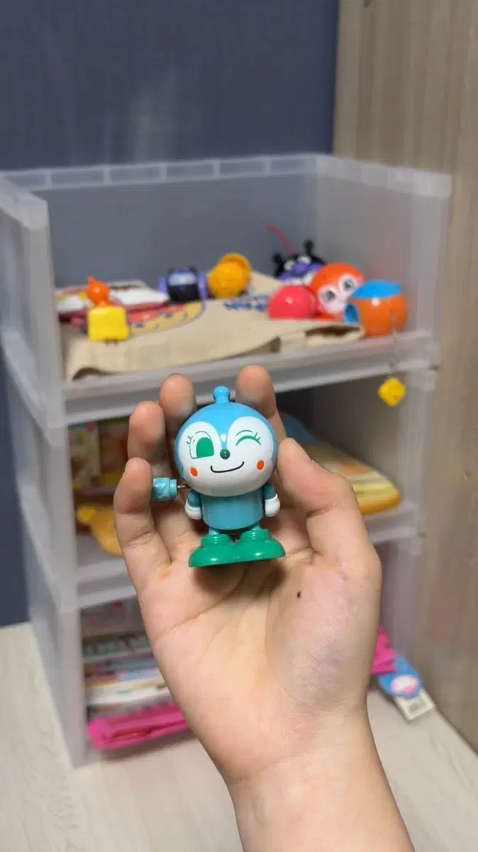 호빵맨 짤랑이 태엽 피규어