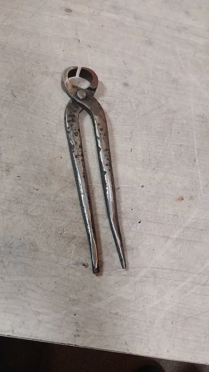 1950 일본 대장간 원형 집게/화조리 집게