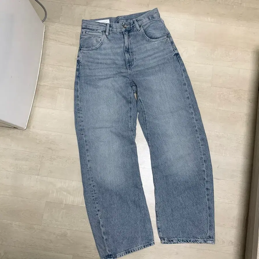 자라 와이드 데님 팬츠
