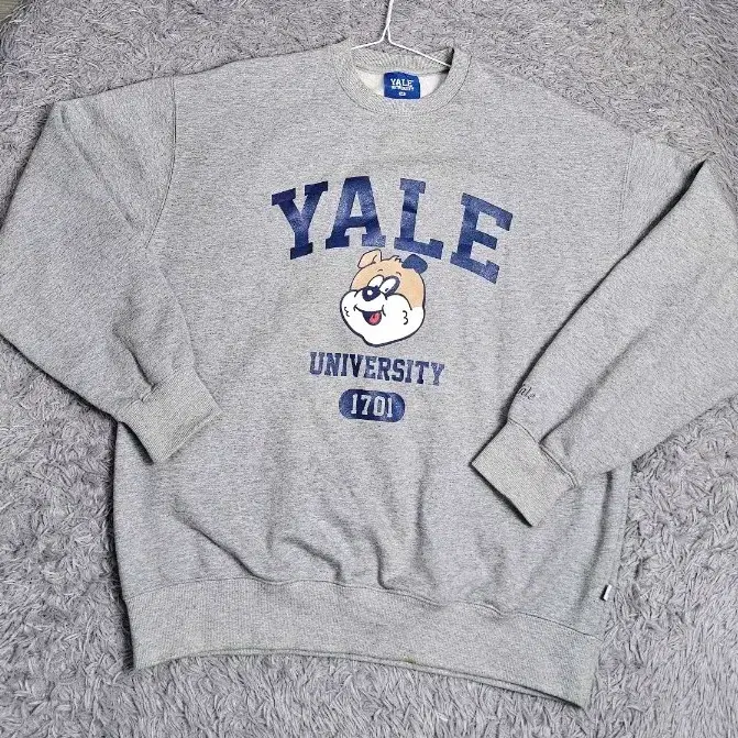 (Y2)예일 YALE 1701 캐릭터 맨투맨 그레이 M