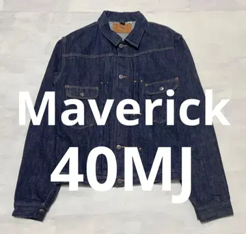 초레어 진네이비 다크 네이비 Maverick 40MJ 데님 자켓