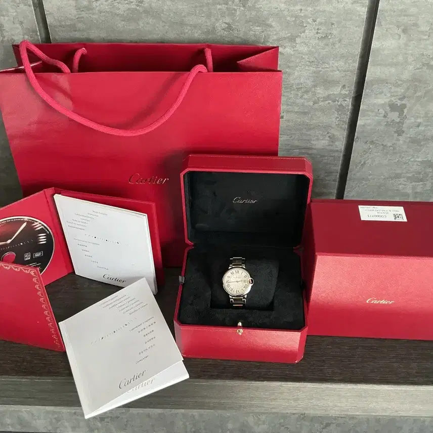 까르띠에 CARTIER 발롱 블루 드 18k 옐로우 골드 콤비 워치 36mm 사진 2