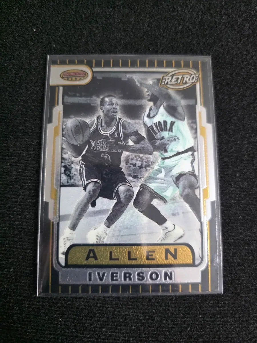 96-97 Bowman's Best Retro Insert Allen Iverson TB13 Rookie 76ers