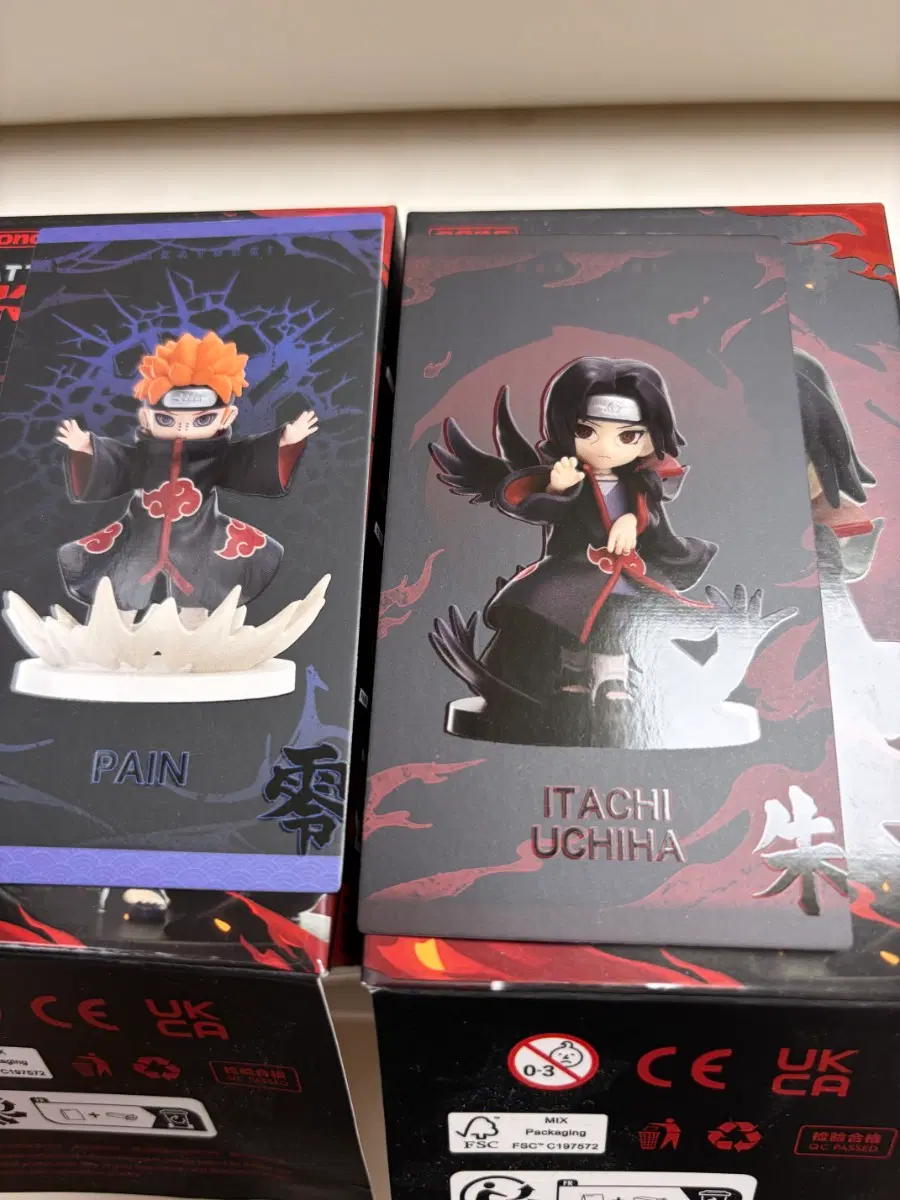 나루토 팝마트 아카츠키 페인+이타치 (미개봉)일괄 판매 합니다