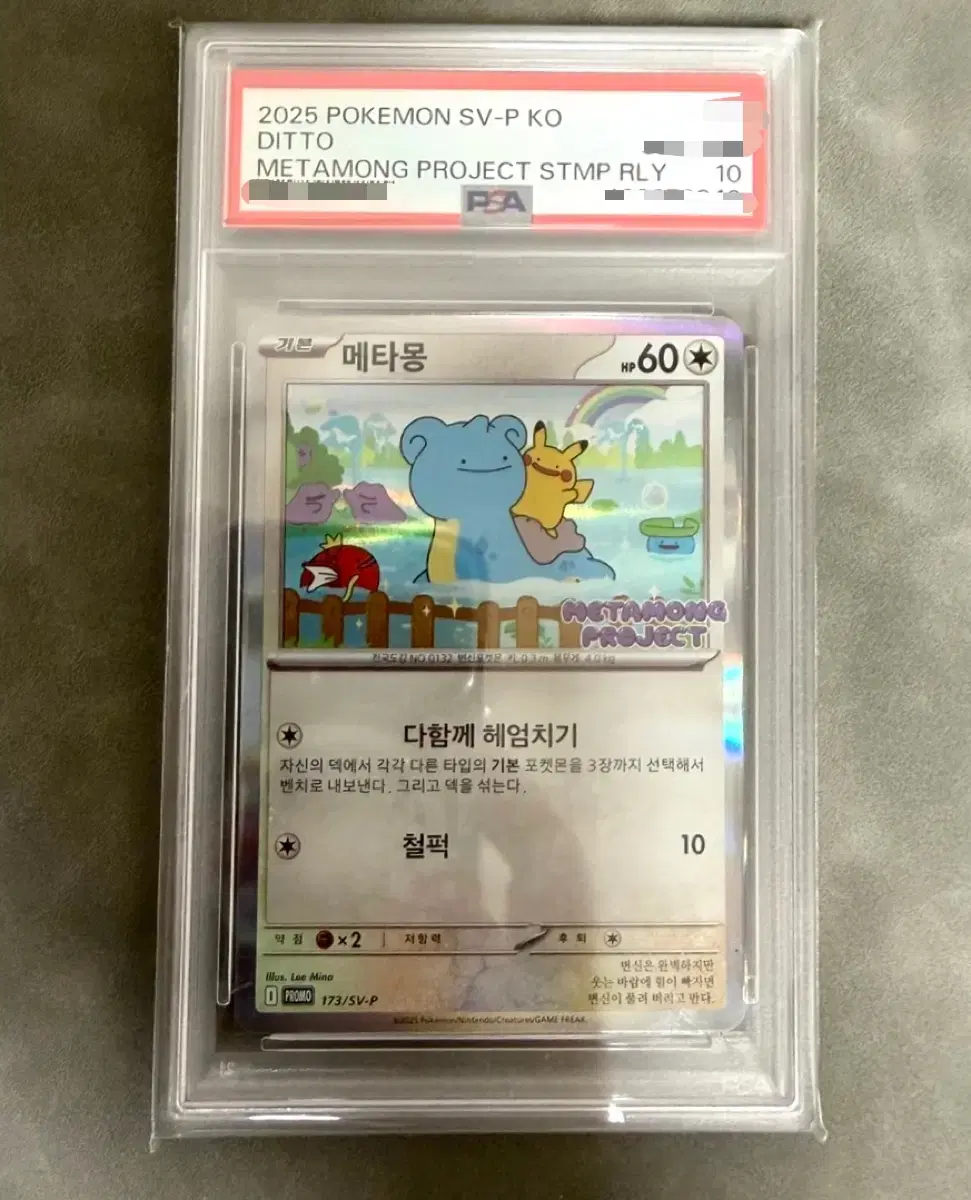 포켓몬 카드 메타몽 프로모 PSA 10