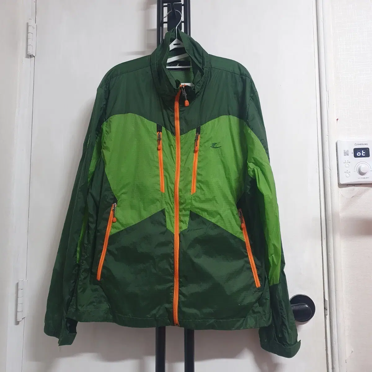 르까프 남성 XL 105 경량 바람막이 그린