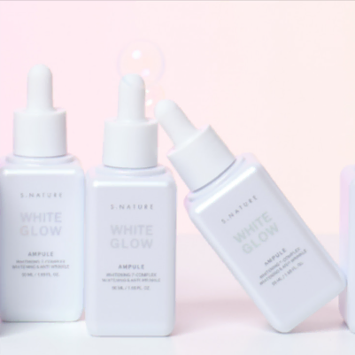 에스네이처 화이트 글로우 앰플 50ml 광채, 미백, 기미, 잡티, 흔적 개선