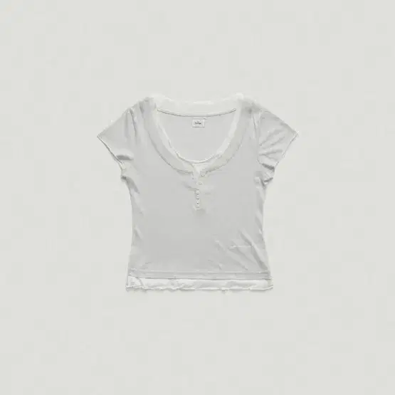 더바넷 Noah Slim Layered Tee_Light Blue