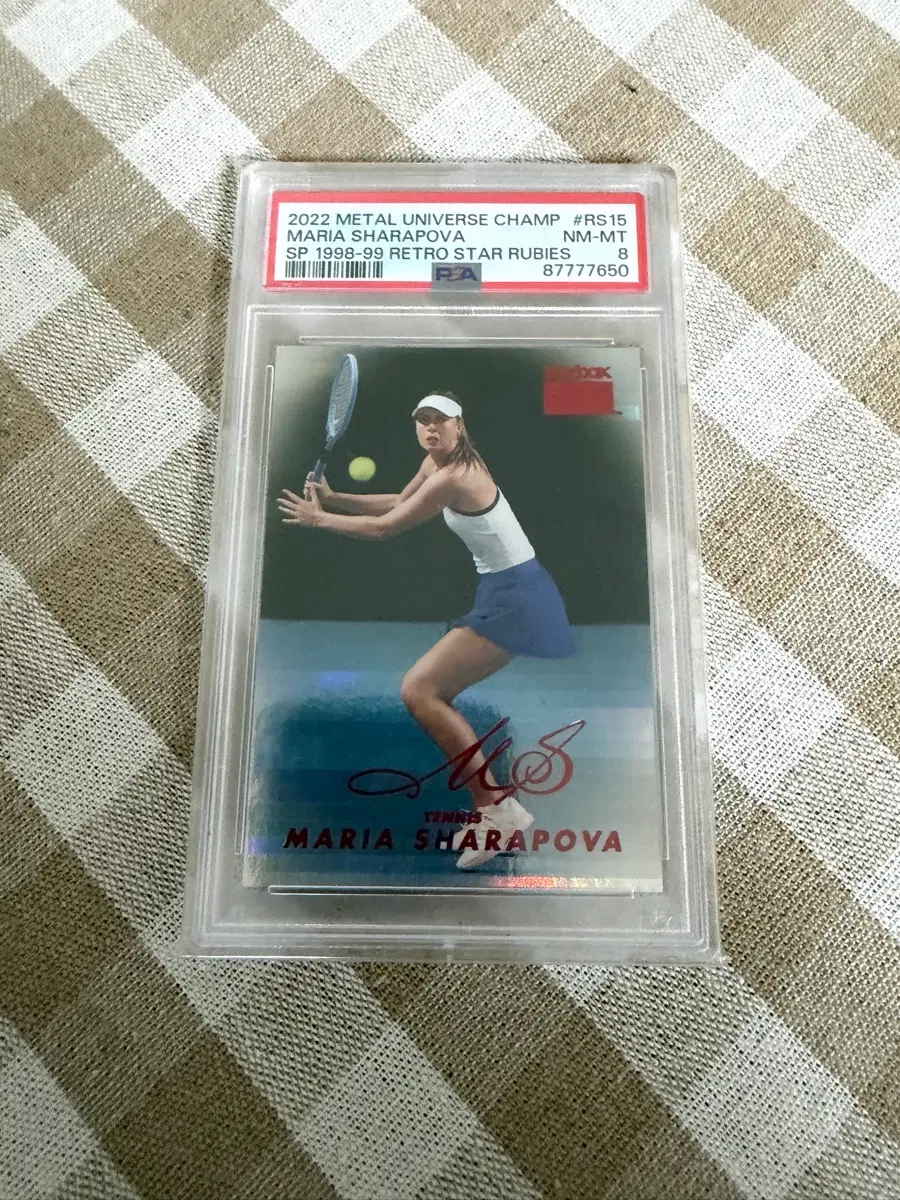 2022 메탈 유니버스 마리아 샤라포바 루비 50한정 PSA8