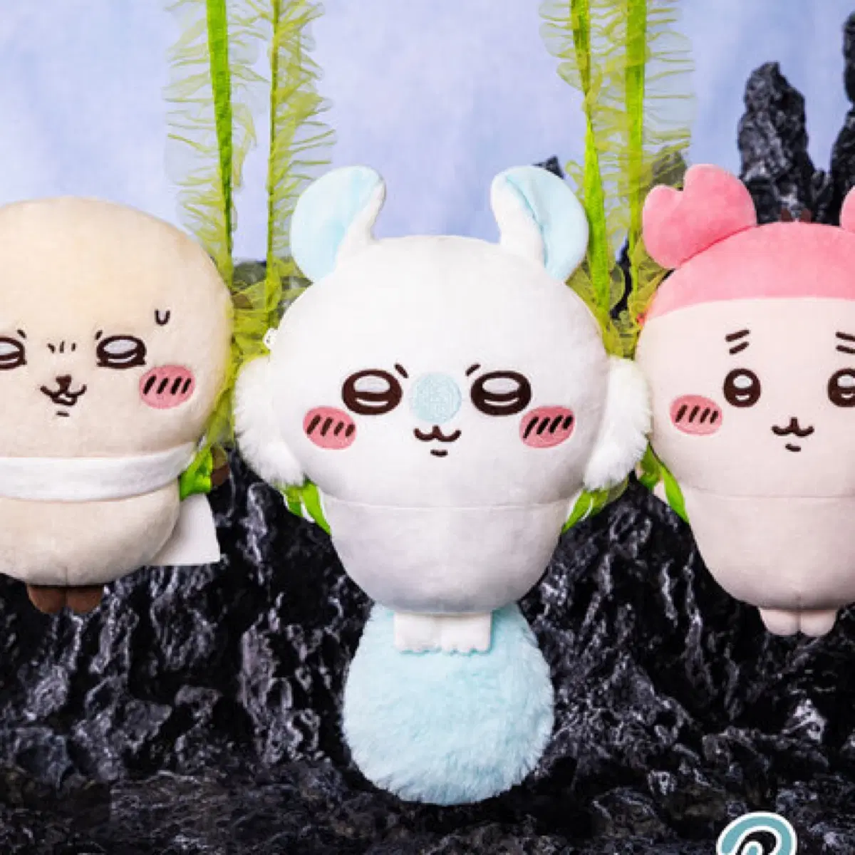 치이카와 인어섬의 비밀 다시마 절임 봉제 인형 숄더백 모몽가