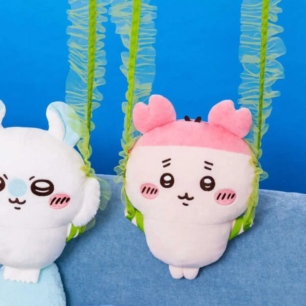 치이카와 인어섬의 비밀 다시마 절임 봉제 인형 숄더백 카니