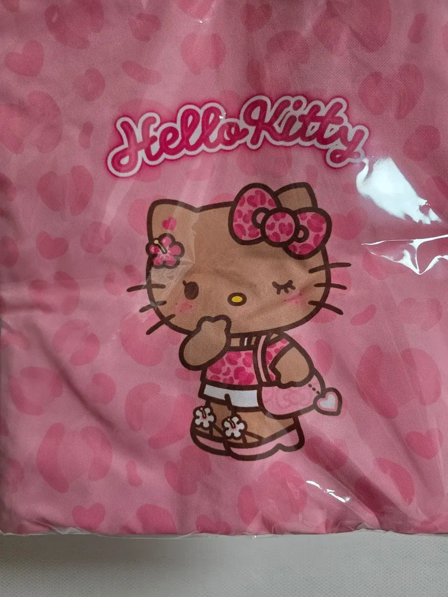 웨이크메이크 레오파드 헬로키티 에코백 태닝키티 가방