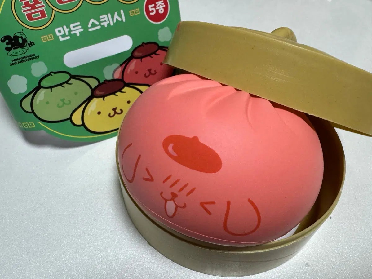 단순개봉) 폼폼푸린 와앙만두 팝업 왕만두 랜덤 스퀴시