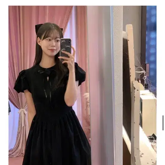 새상품) 오앨 벨벳 퍼프 원피스 /웨딩촬영용으로도 추천