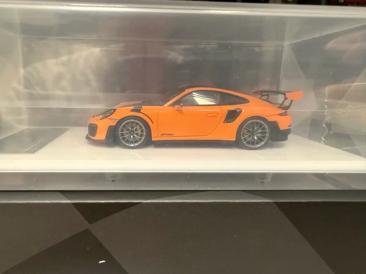 퓨엘미 레진 미개봉 911 gt2rs pastel orange 핫휠 미니지티